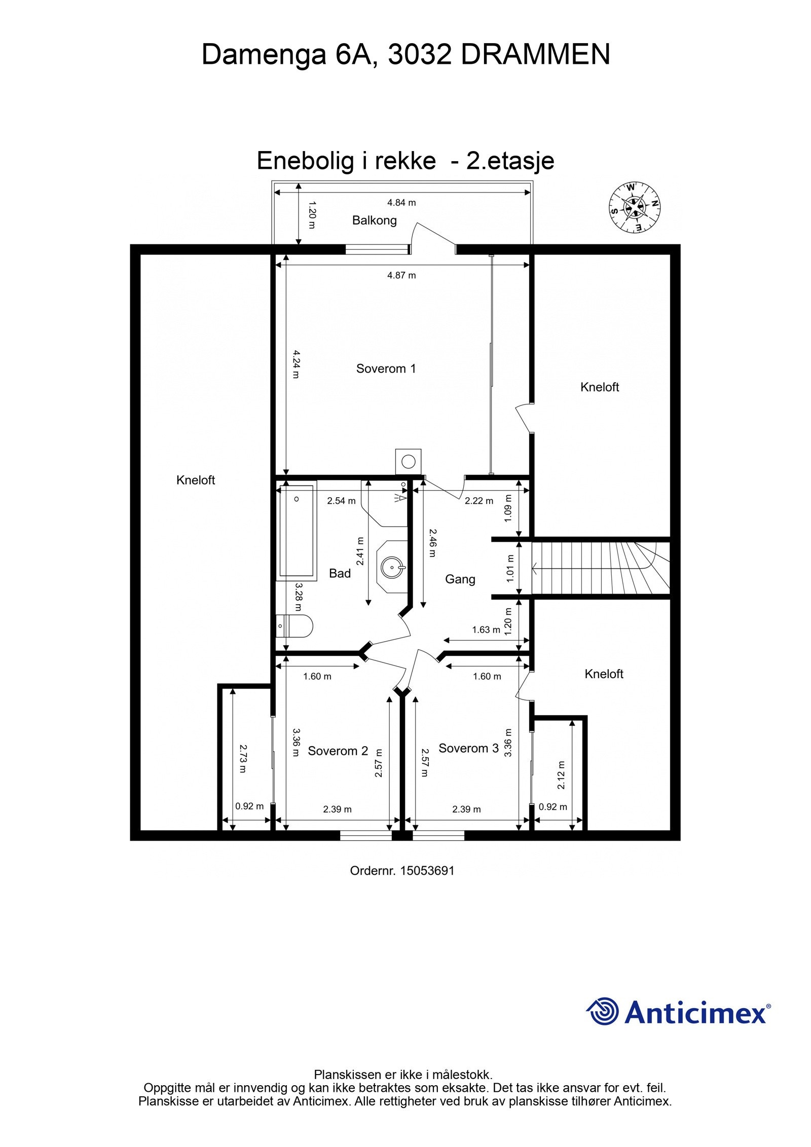 Plantegning 2. etasje Galleribilde