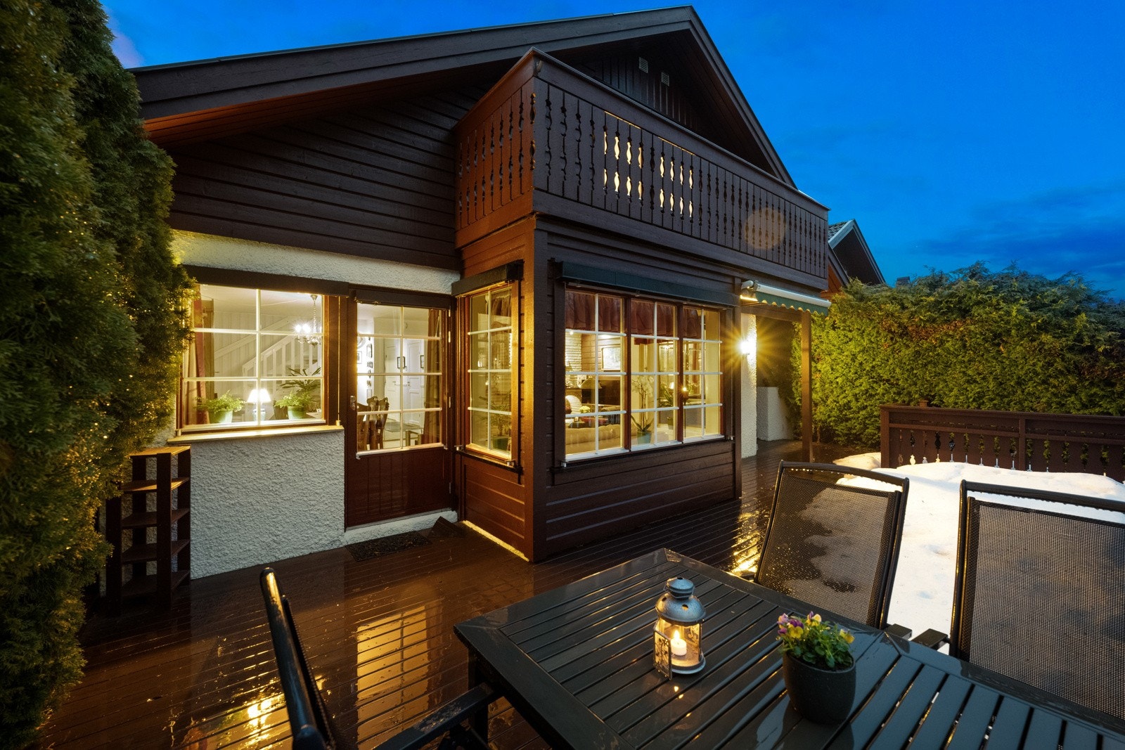 Terrassen strekker seg over 41 m2 Galleribilde