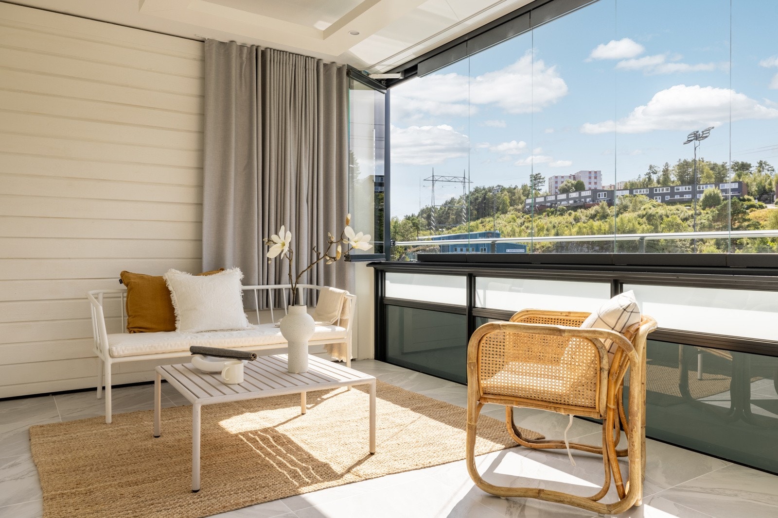 Den innglassede balkongen er målt til 21,4. Galleribilde