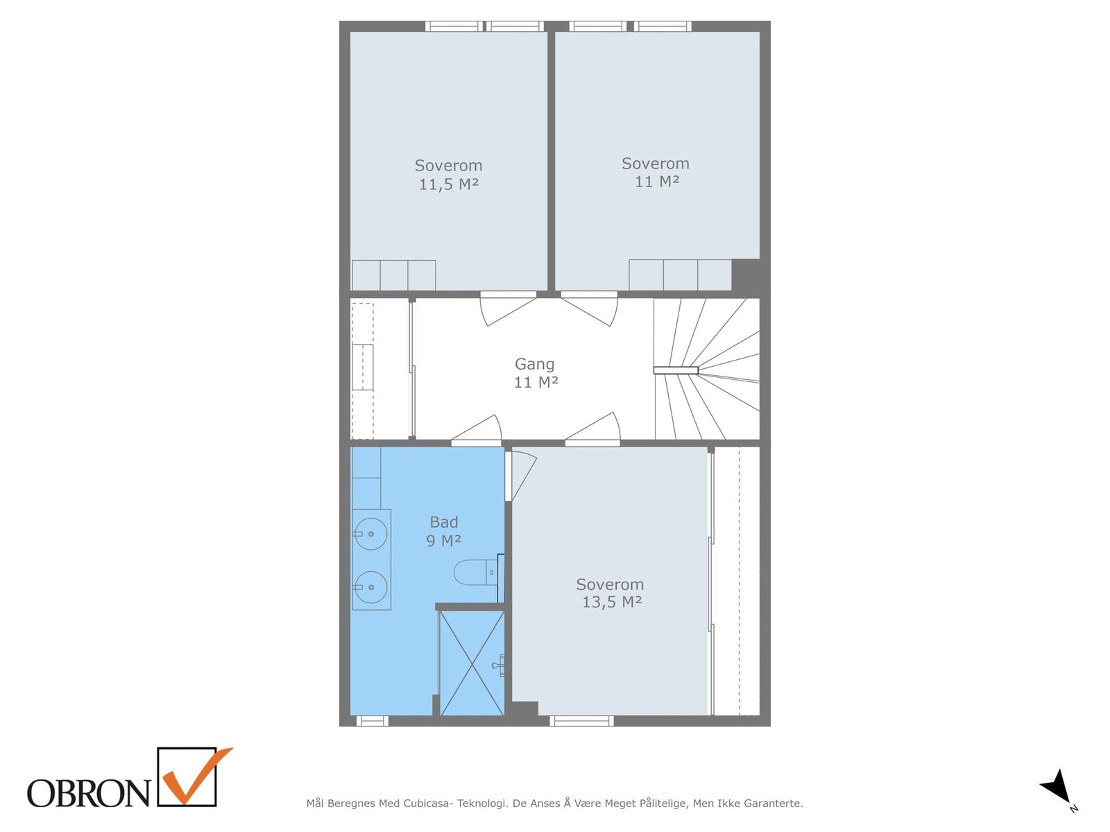 Planskisse 2. etasje. Galleribilde