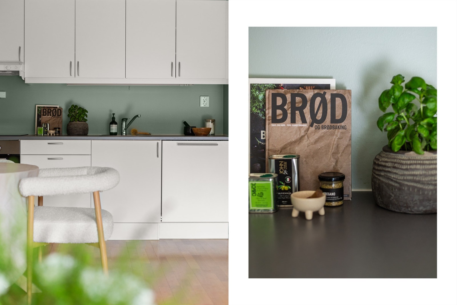 Den gode benkeplassen gjør det enkelt å diske opp lekre retter. Det er rikelig med oppbevaringsplass i både skuffer og skap. Galleribilde