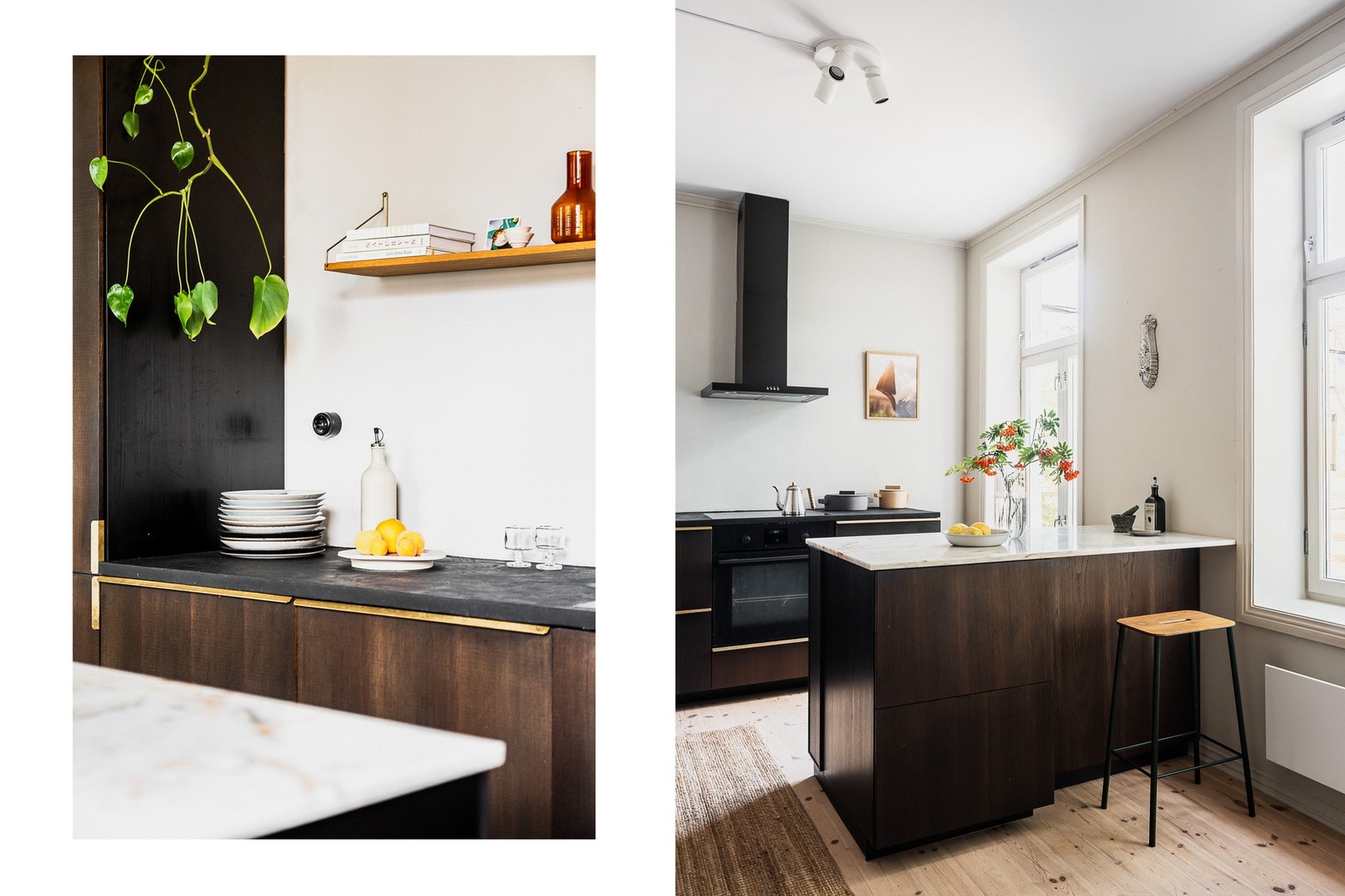 Benkeplate i mikrosement og marmor. Galleribilde