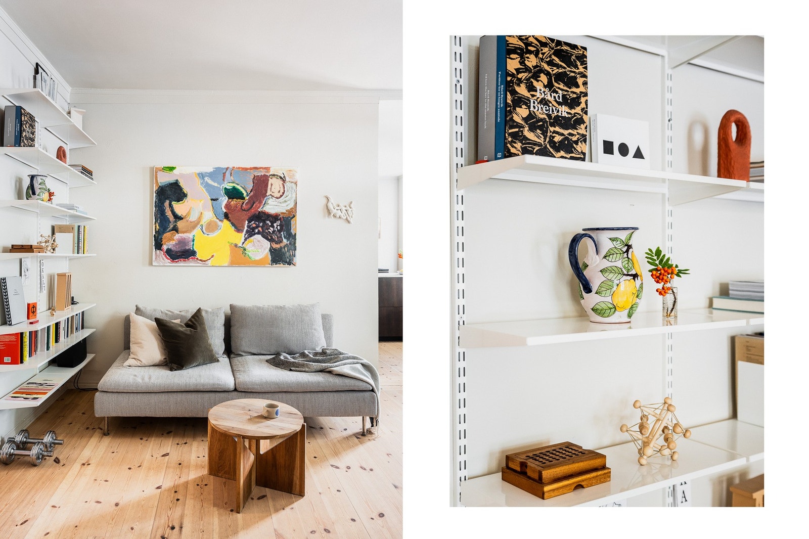 God plass til sofagruppe og stuebord. Galleribilde