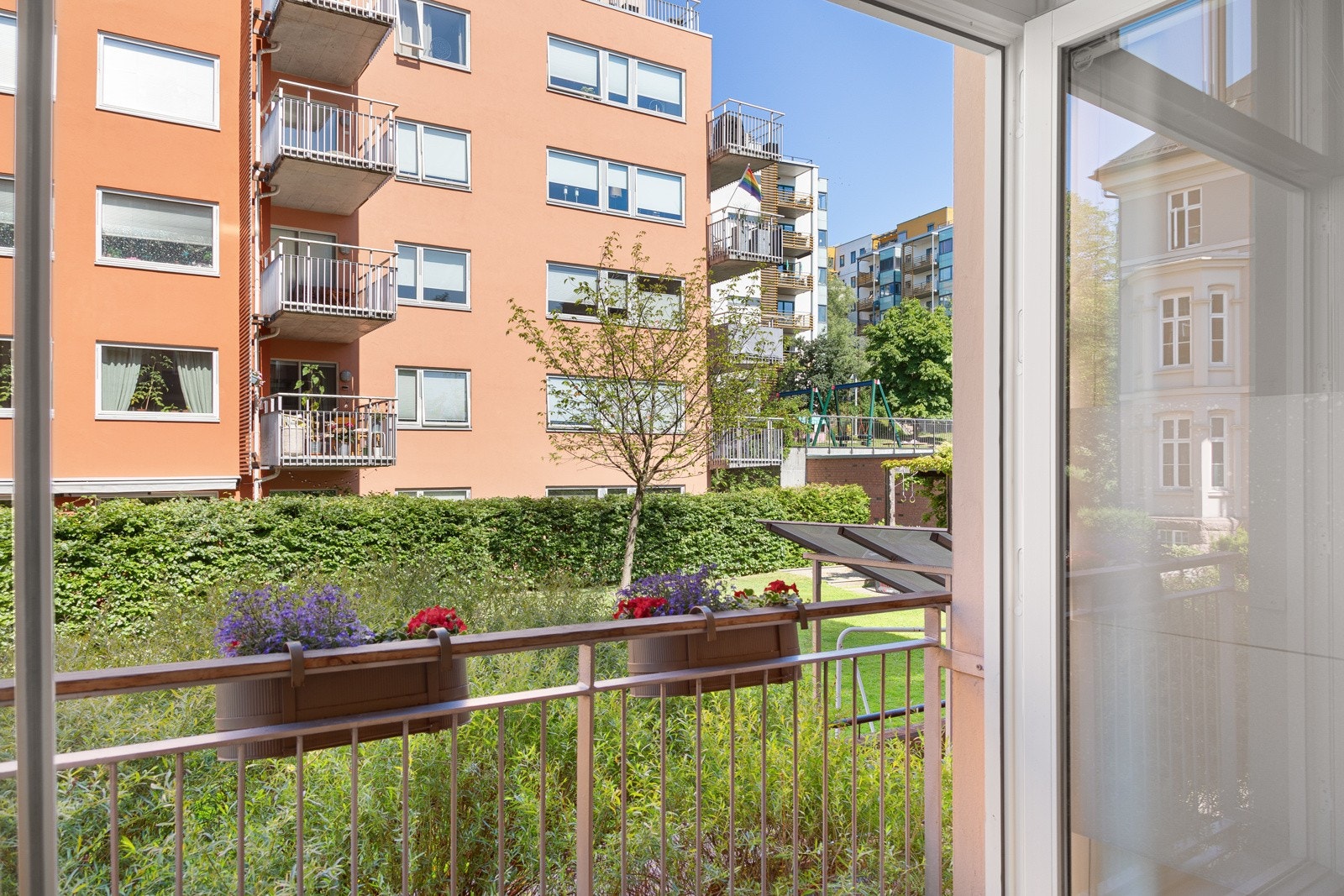 Nydelig utsyn fra den franske balkongen Galleribilde