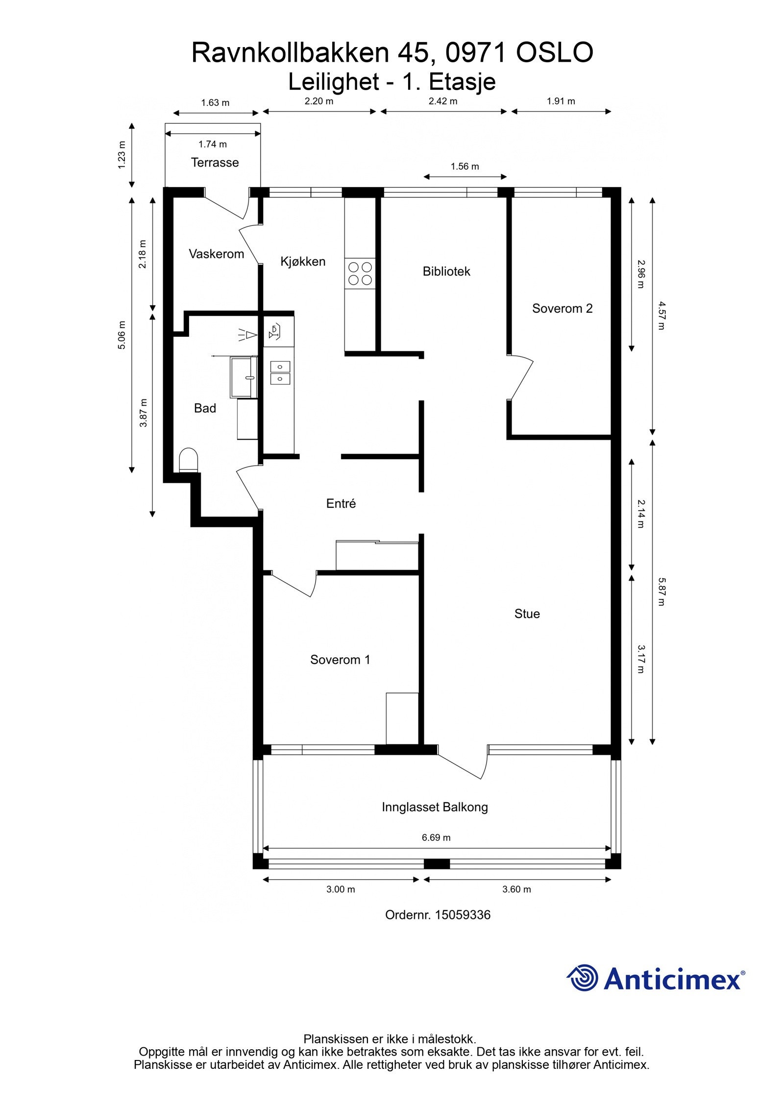 Plantegning Galleribilde