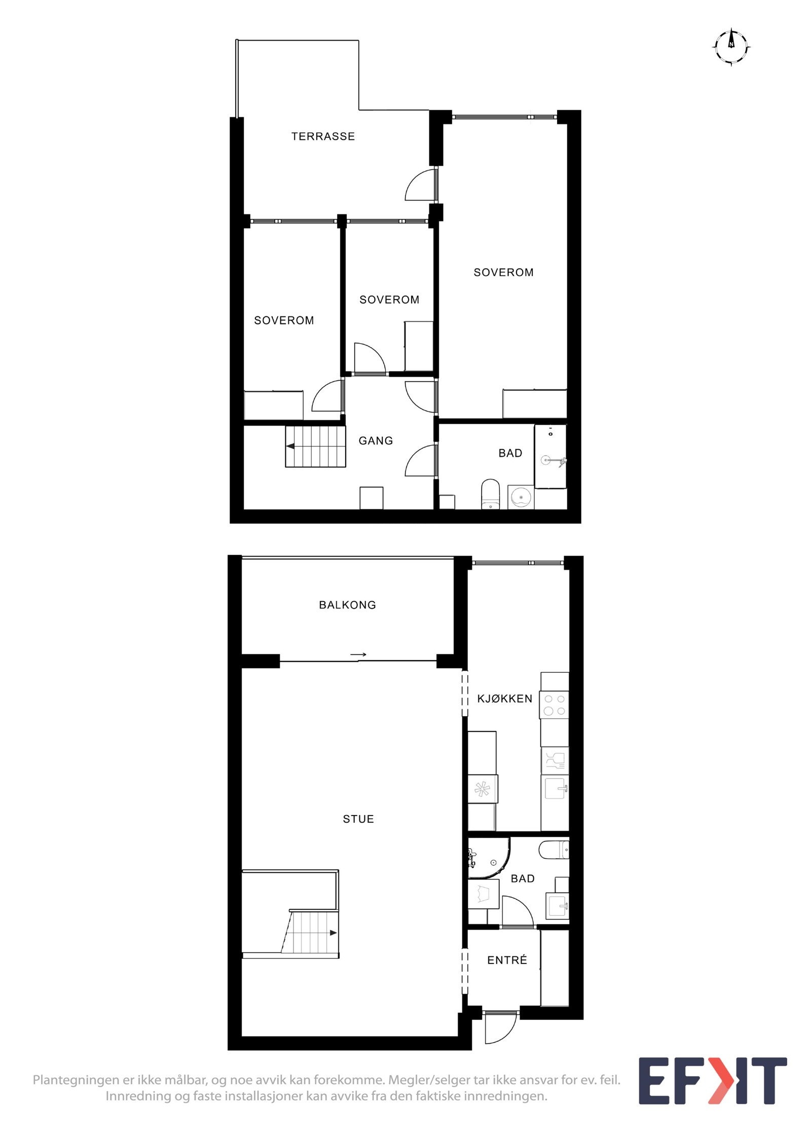 Stor bod (9 m²) vis a vis inngangsparti Galleribilde