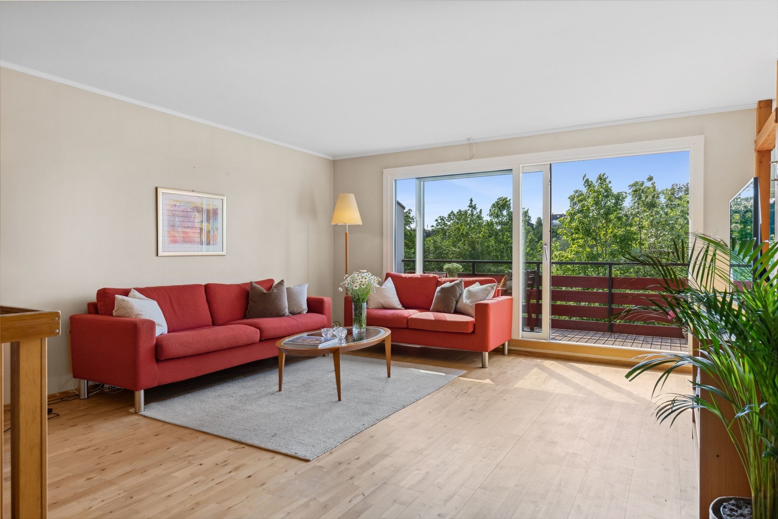 Lys og luftig stue Galleribilde