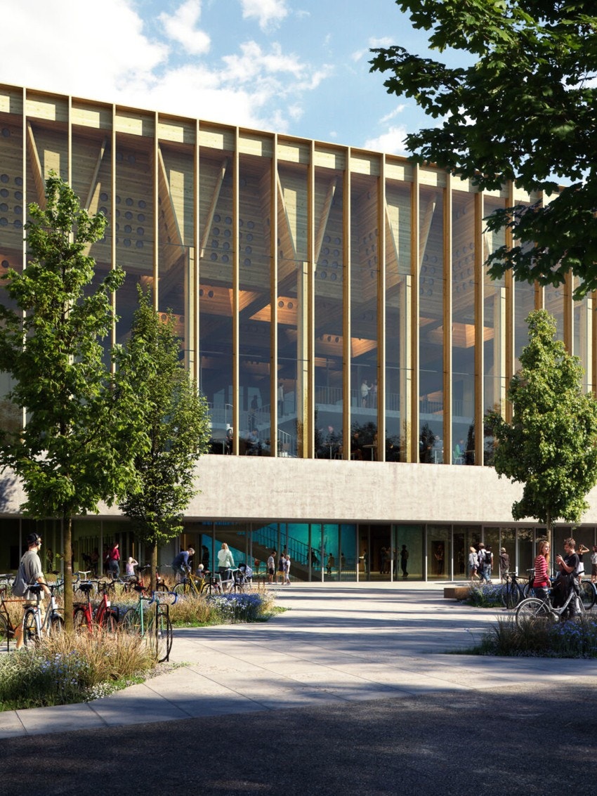 Nærområde - Nye Tøyenbadet er planlagt ferdigstilt 2024. Anlegget er designet for å være en inkluderende møteplass for både mosjonister, familier og svømmeentusiaster i alle aldre. Velkommen til en ny æra med badeglede. Illustrasjonsbilde: Asplan Viak. Galleribilde