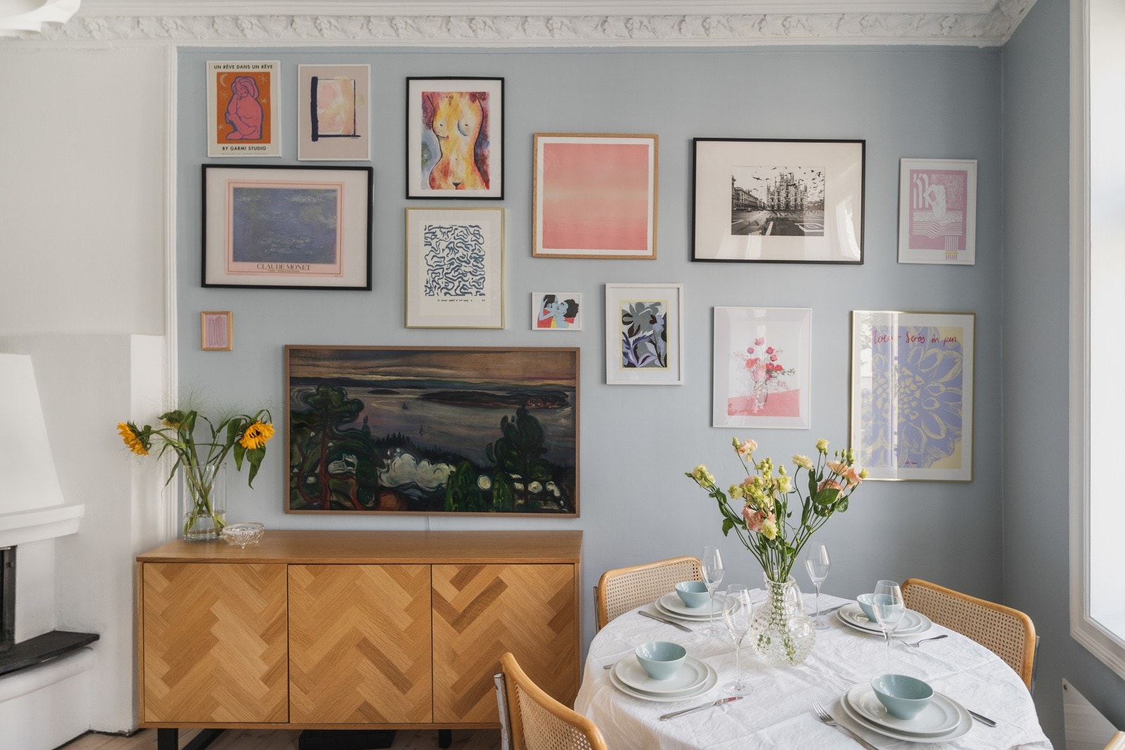 Malte overflater i tidsriktige farger. Galleribilde