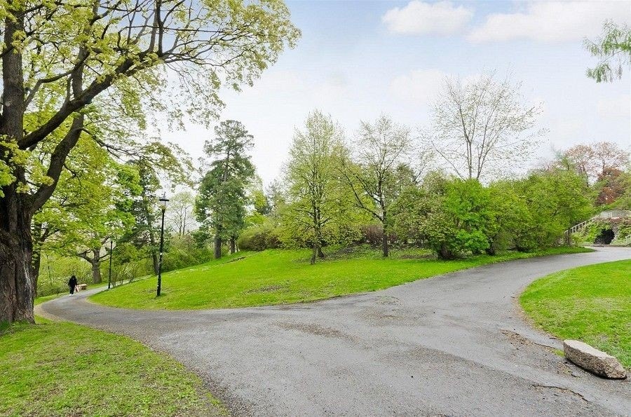 Kort veg til rekreasjonsmuligheter i Kampen Park. Galleribilde