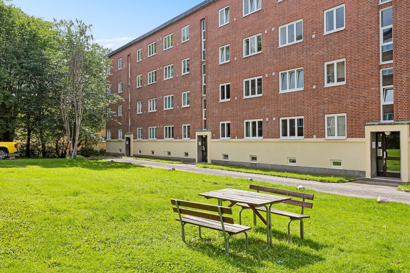 Grønne fellesområder som kan nytes av beborere. Galleribilde