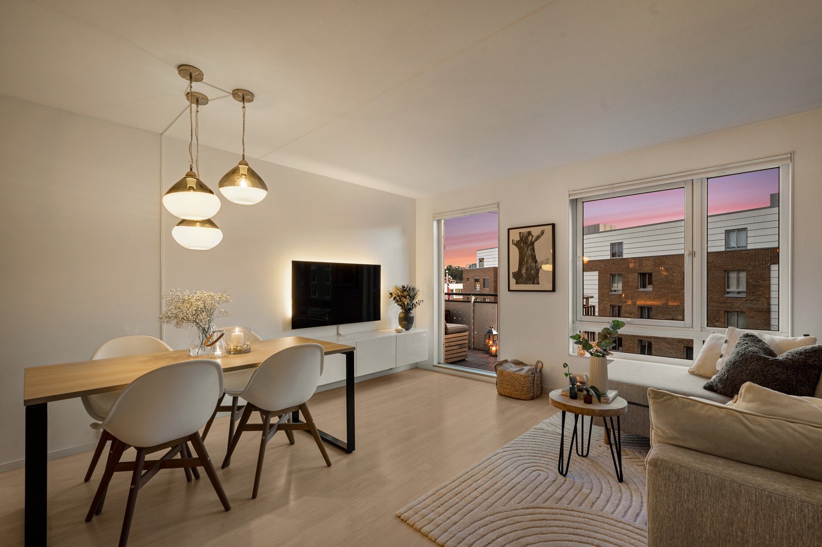 Lun kveldsstemning Galleribilde
