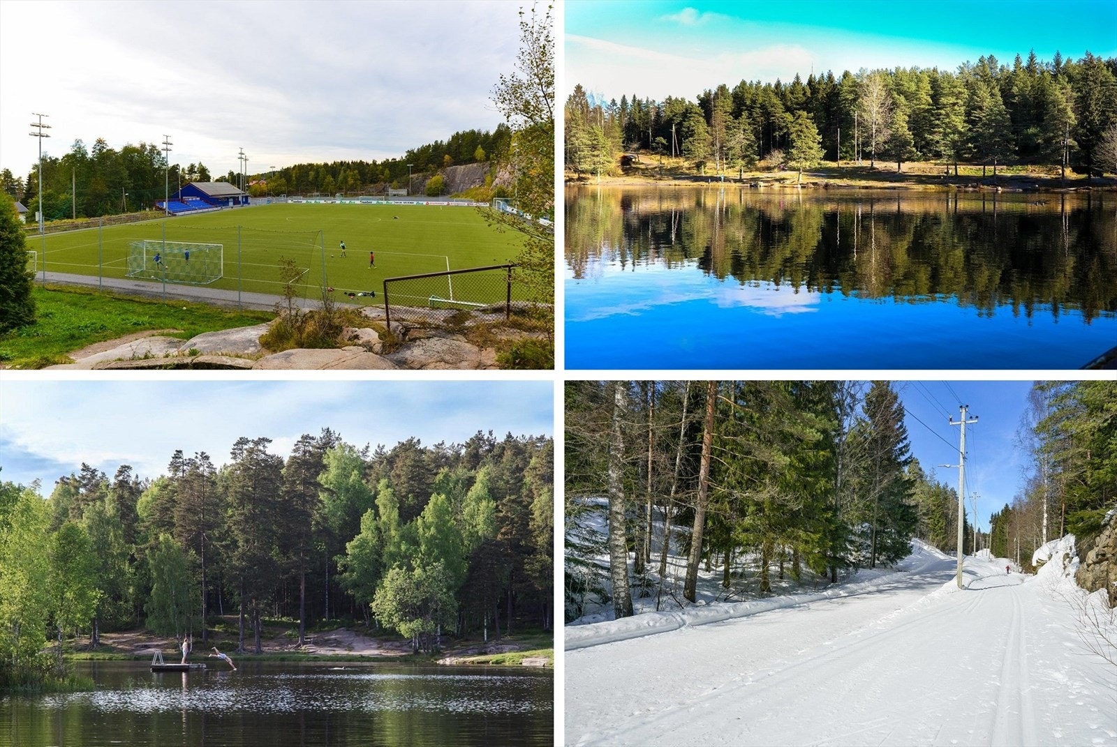 Greibanen, Vesletjern, Steinbruvann og Lillomarka ligger også i nærområdet. Galleribilde