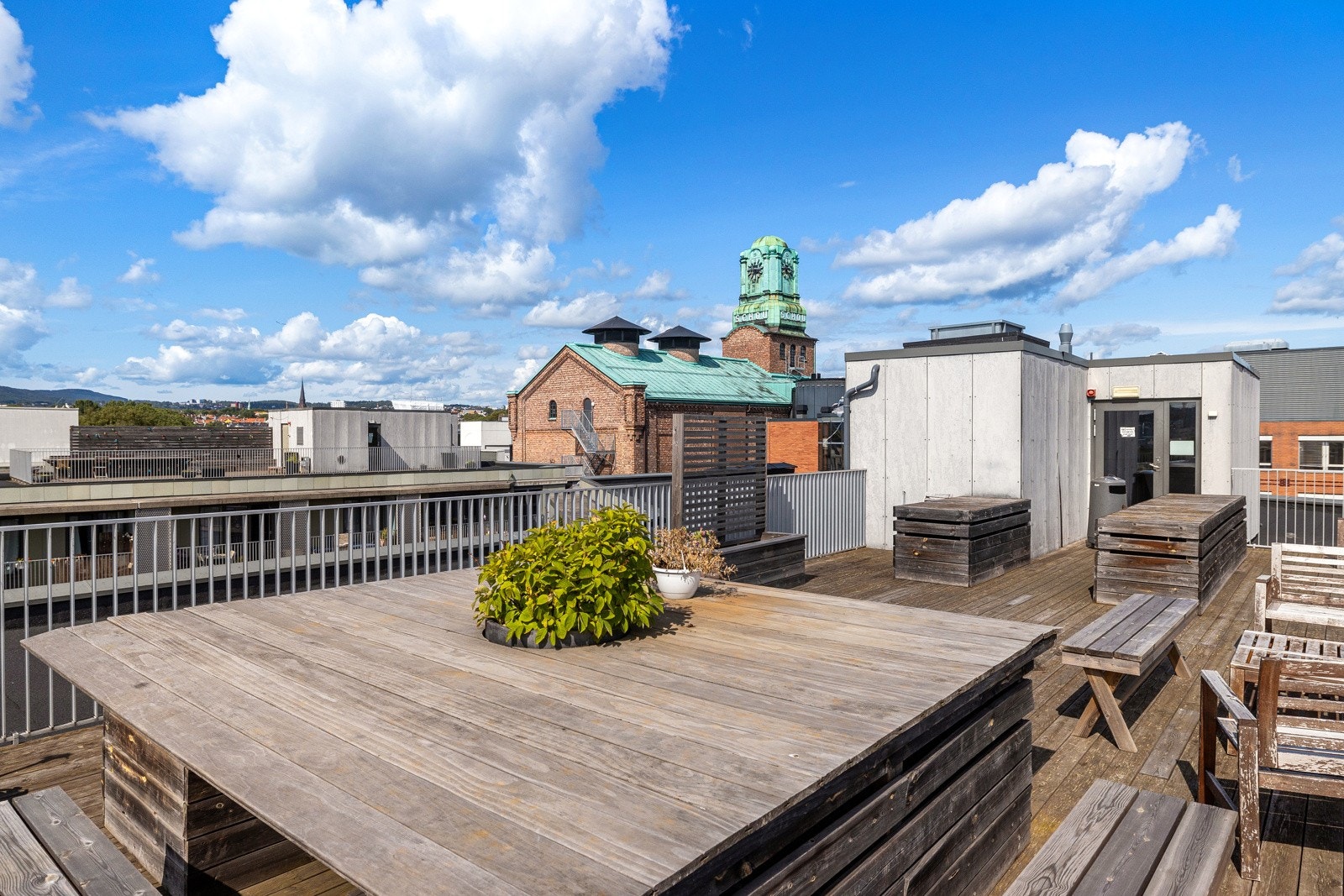 Felles takterrasse. Galleribilde