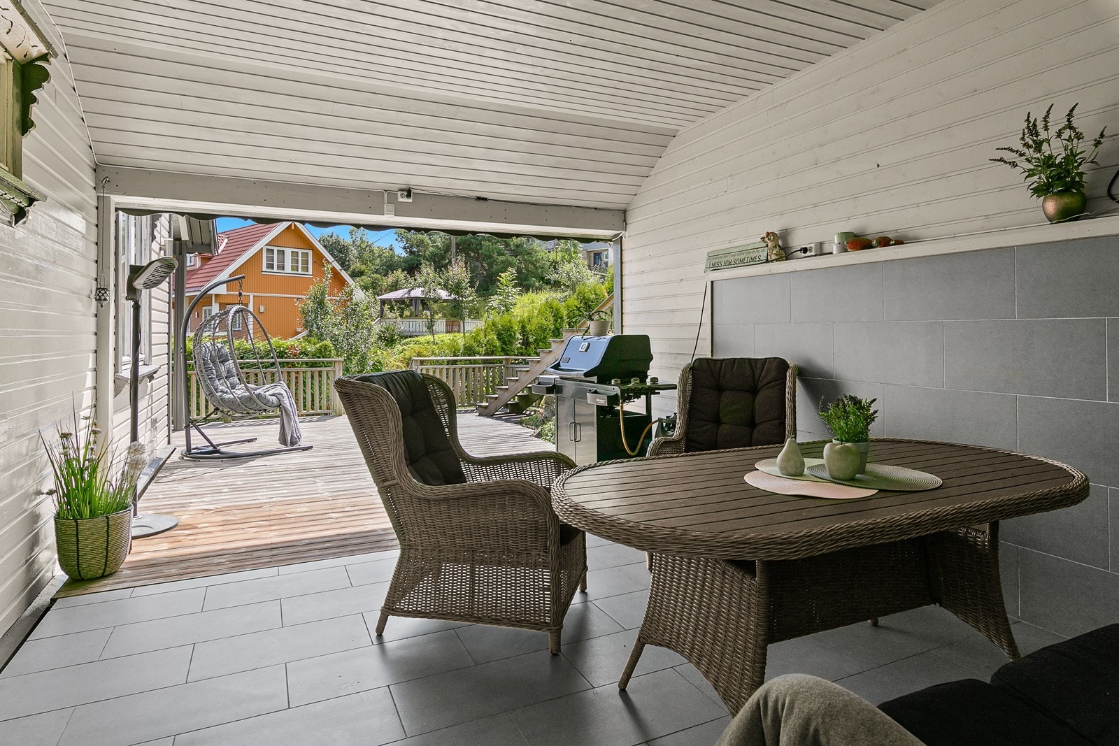 Vinterhagen er på ca. 19 m². Galleribilde