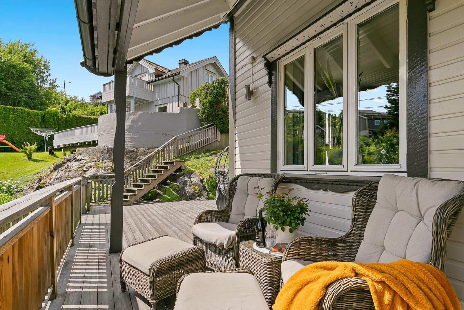 Den overbyde delen på verandaen er ca. 7 m². Galleribilde