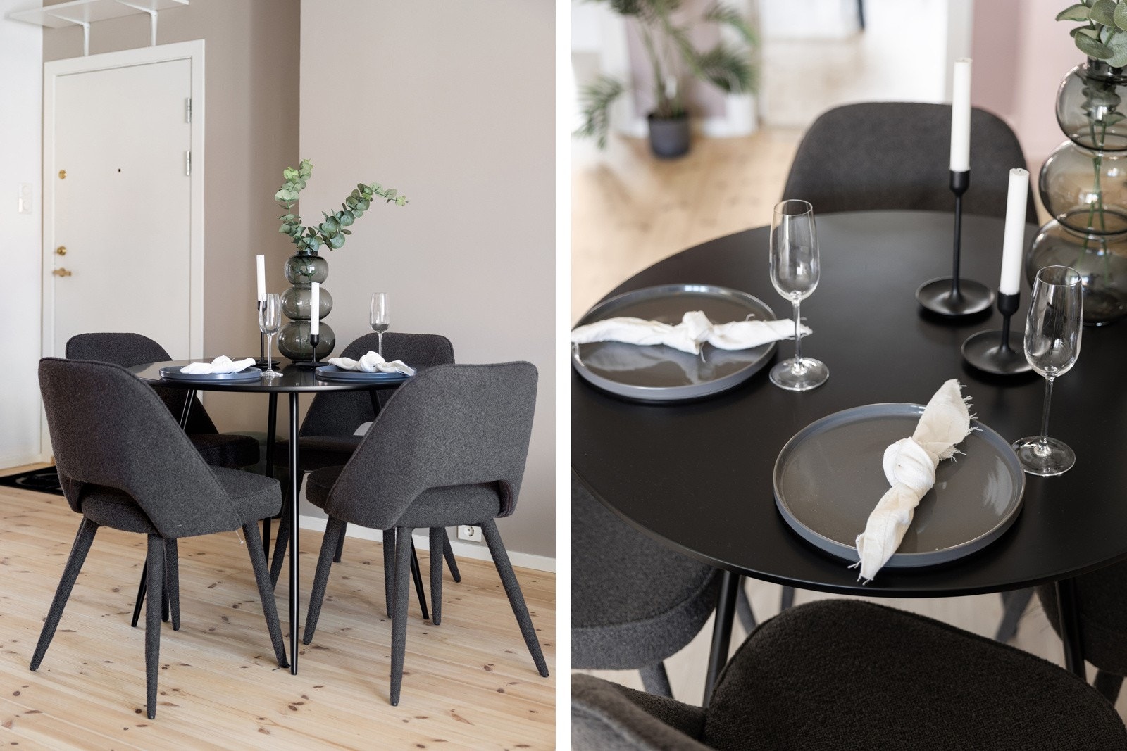 Plass til spisebord i stuen. Galleribilde