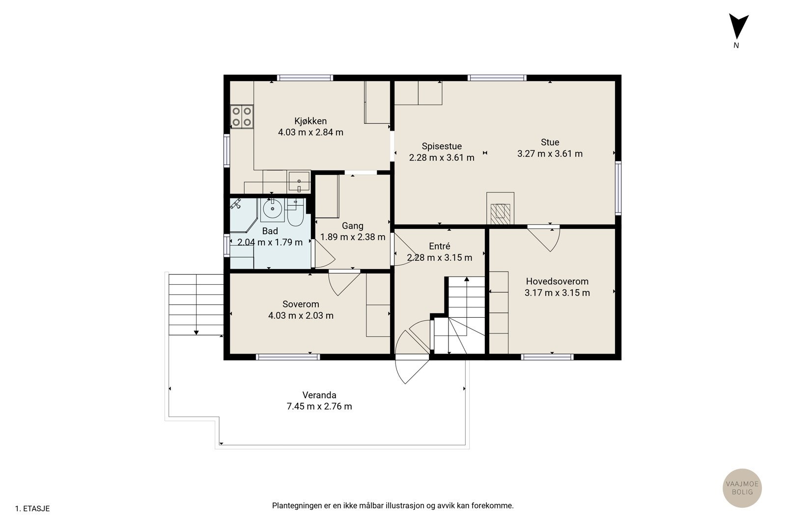 Plantegning Galleribilde