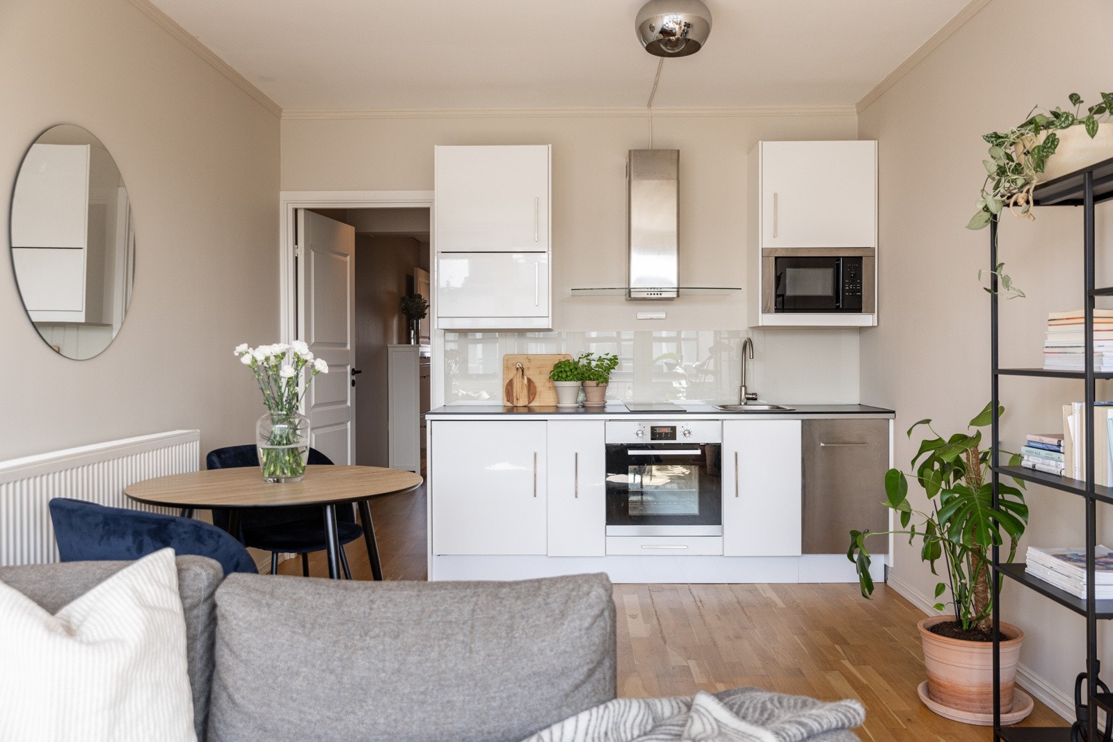 Den åpne løsningen er både sosial og praktisk. Galleribilde