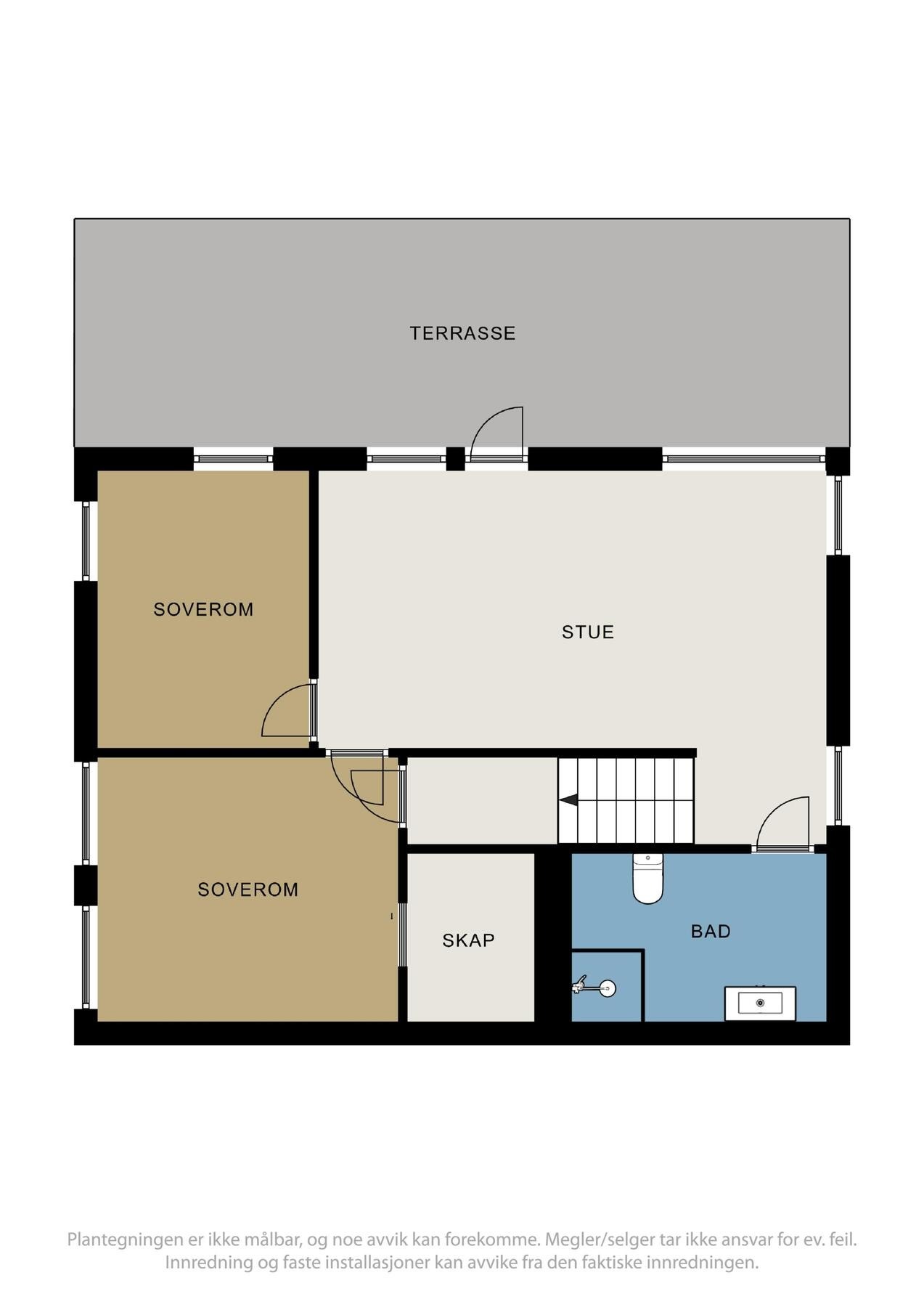 Plantegning underetasjen. Galleribilde