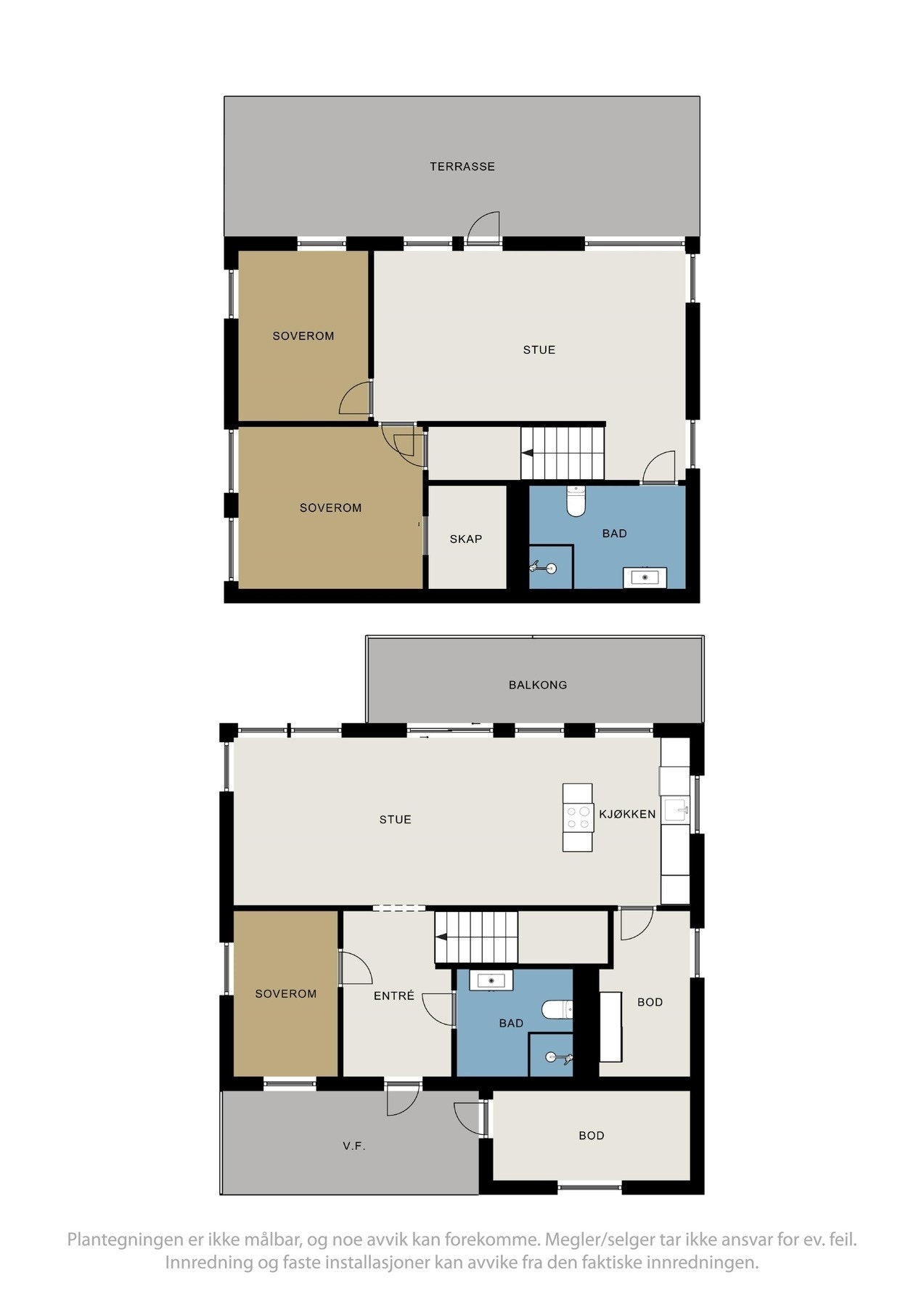 Plantegning over boligen. Galleribilde