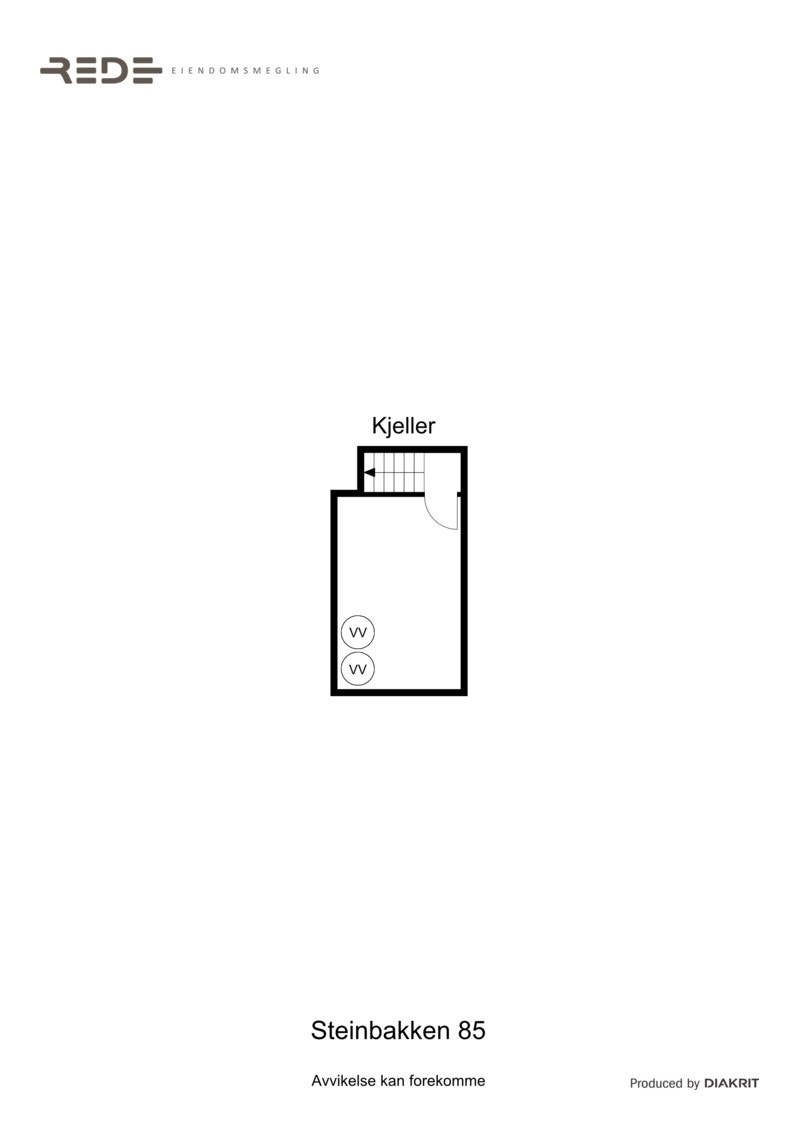 Planskisse kjeller Galleribilde