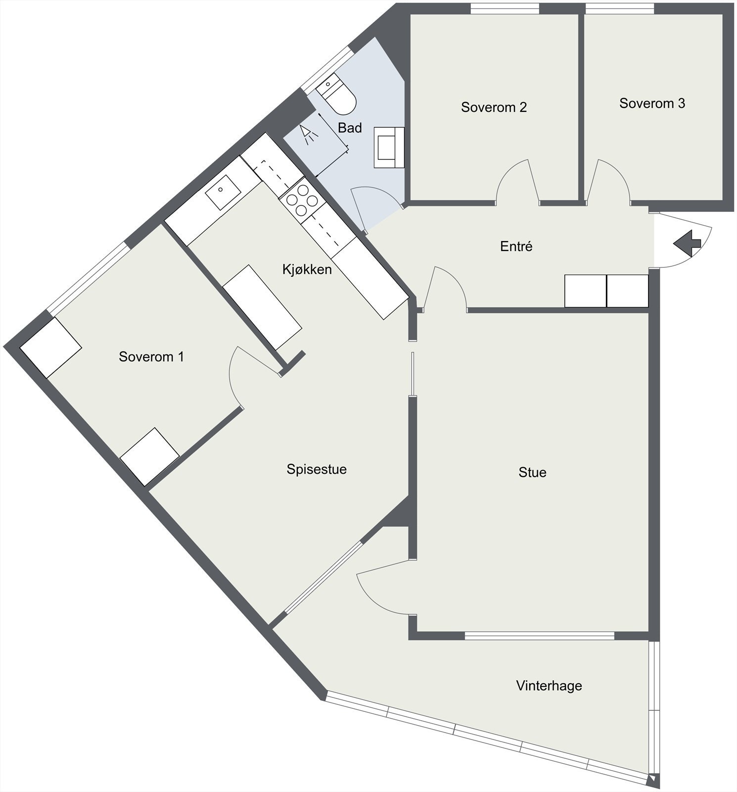 Plantegning Galleribilde