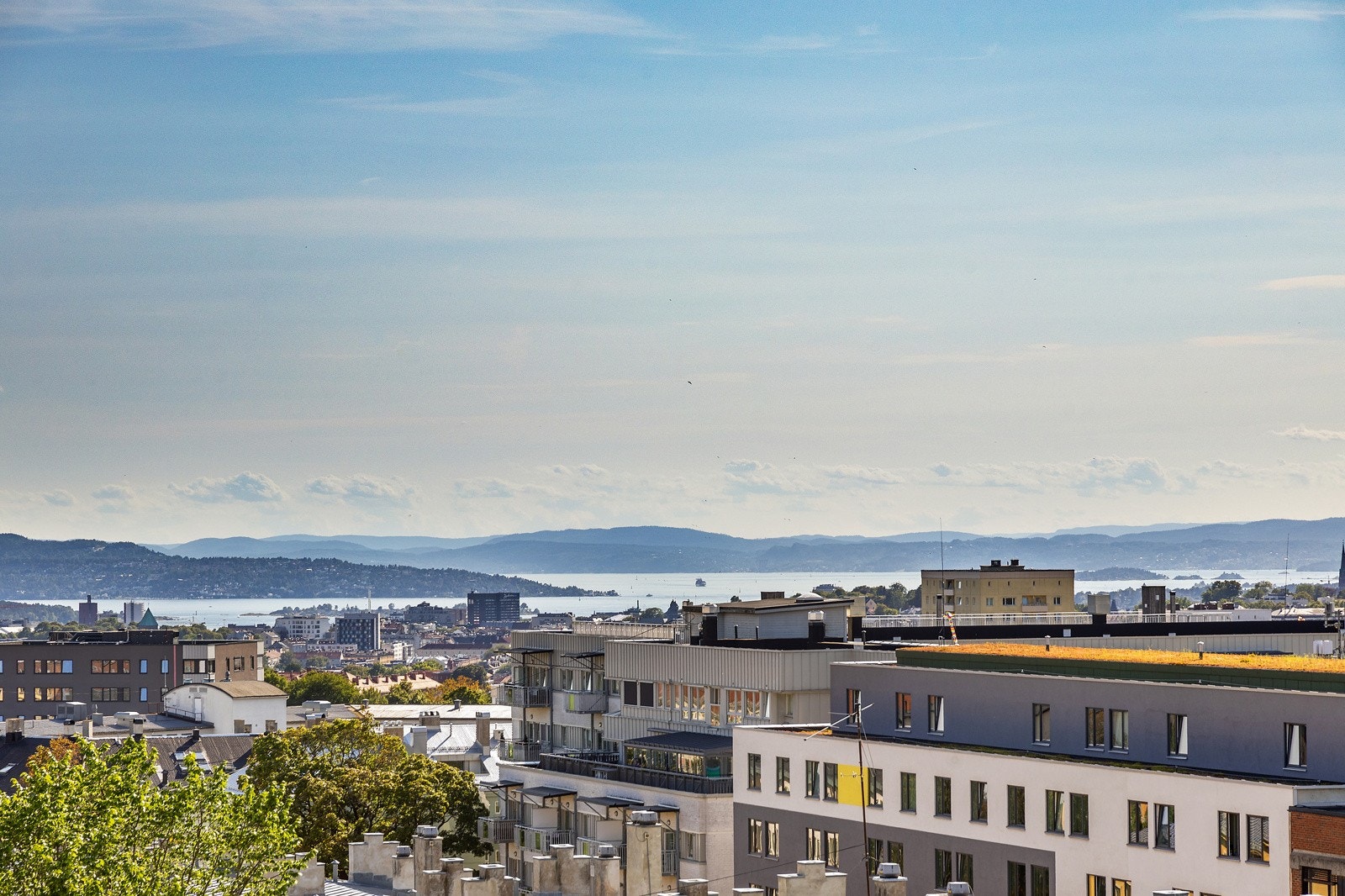 Utsikt fra takterrassen Galleribilde