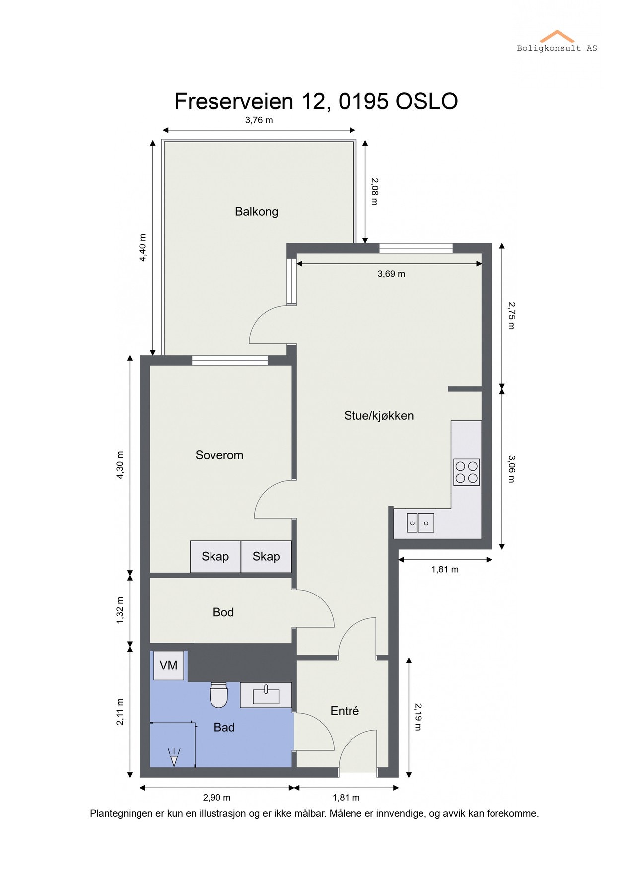 Planskisse Galleribilde