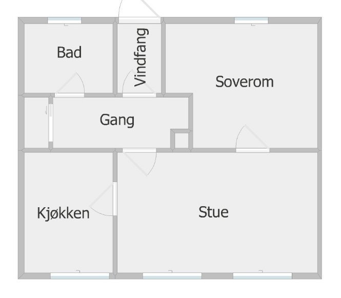 Plantegning Galleribilde