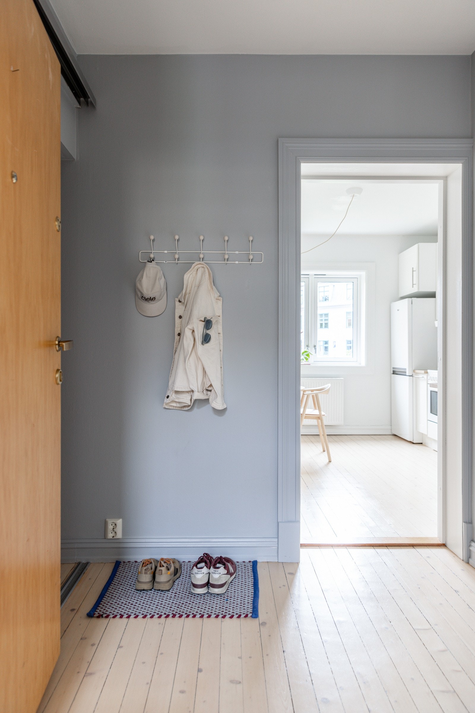 Man får umiddelbart et godt førsteinntrykk av denne leiligheten. Galleribilde