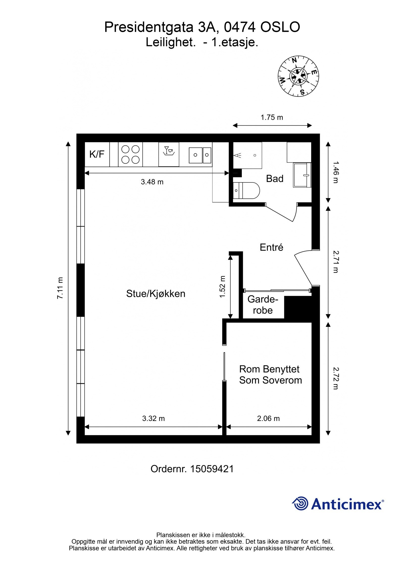 Planskisse. Galleribilde