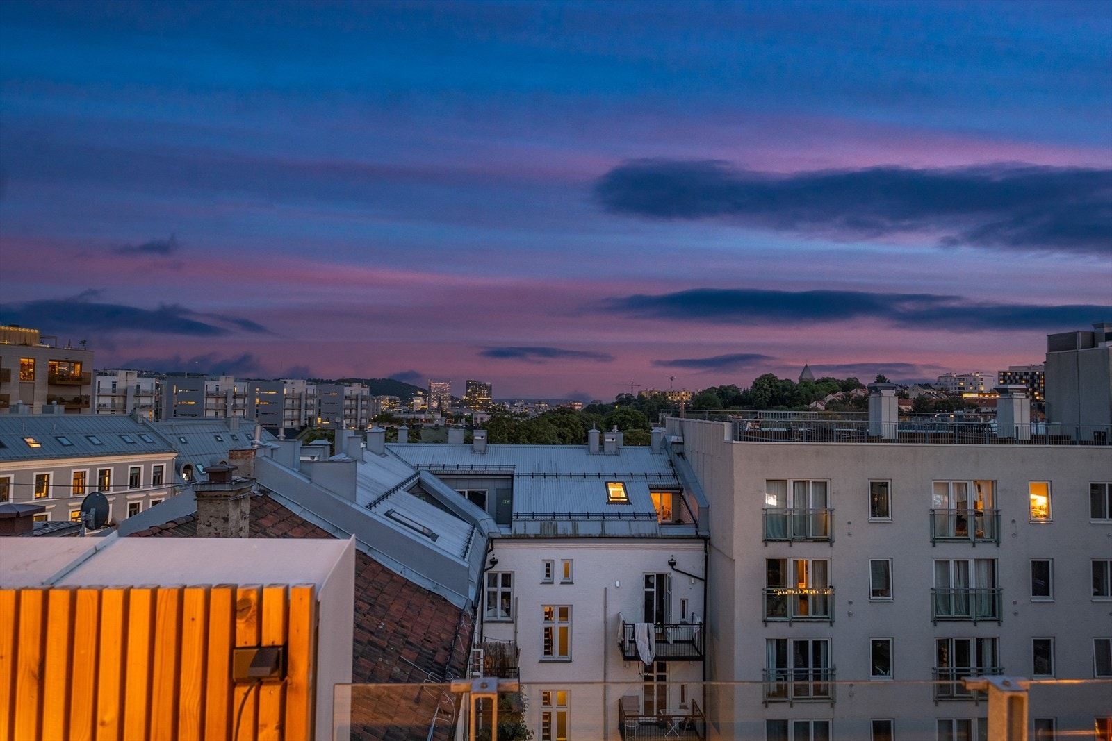 Kveldsstemning utsikt. Galleribilde