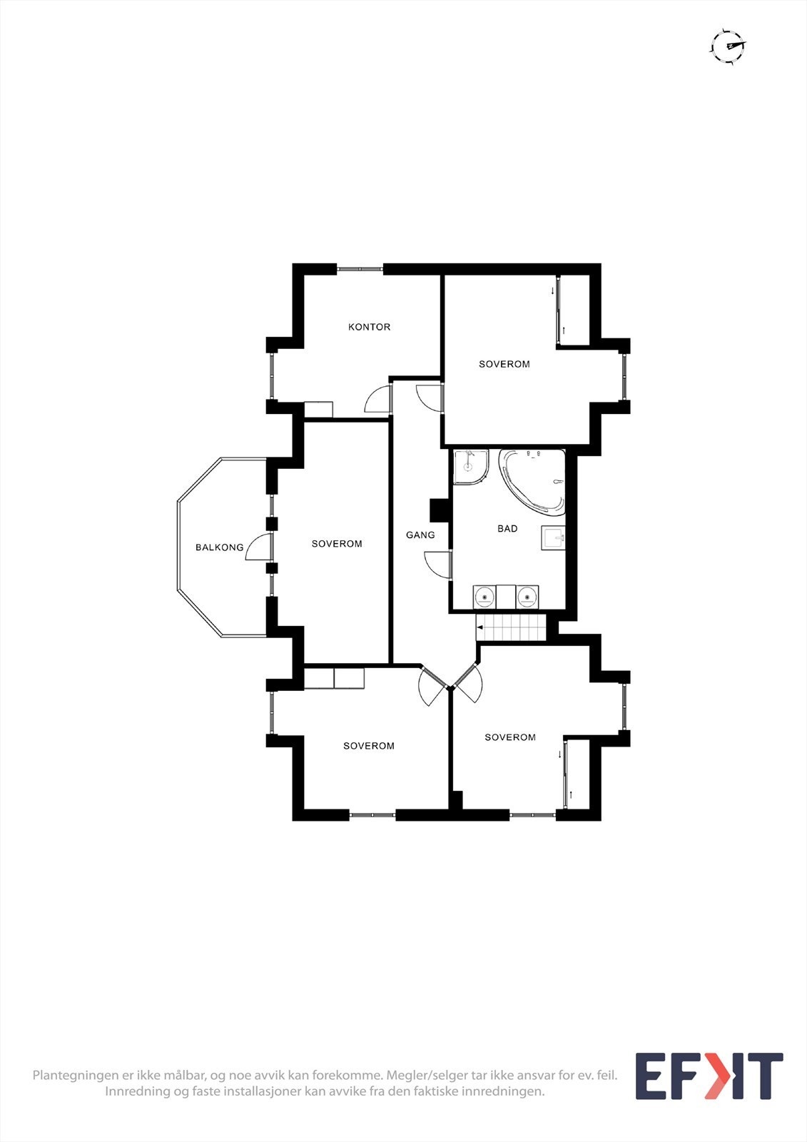 Plantegning 2. etg Galleribilde