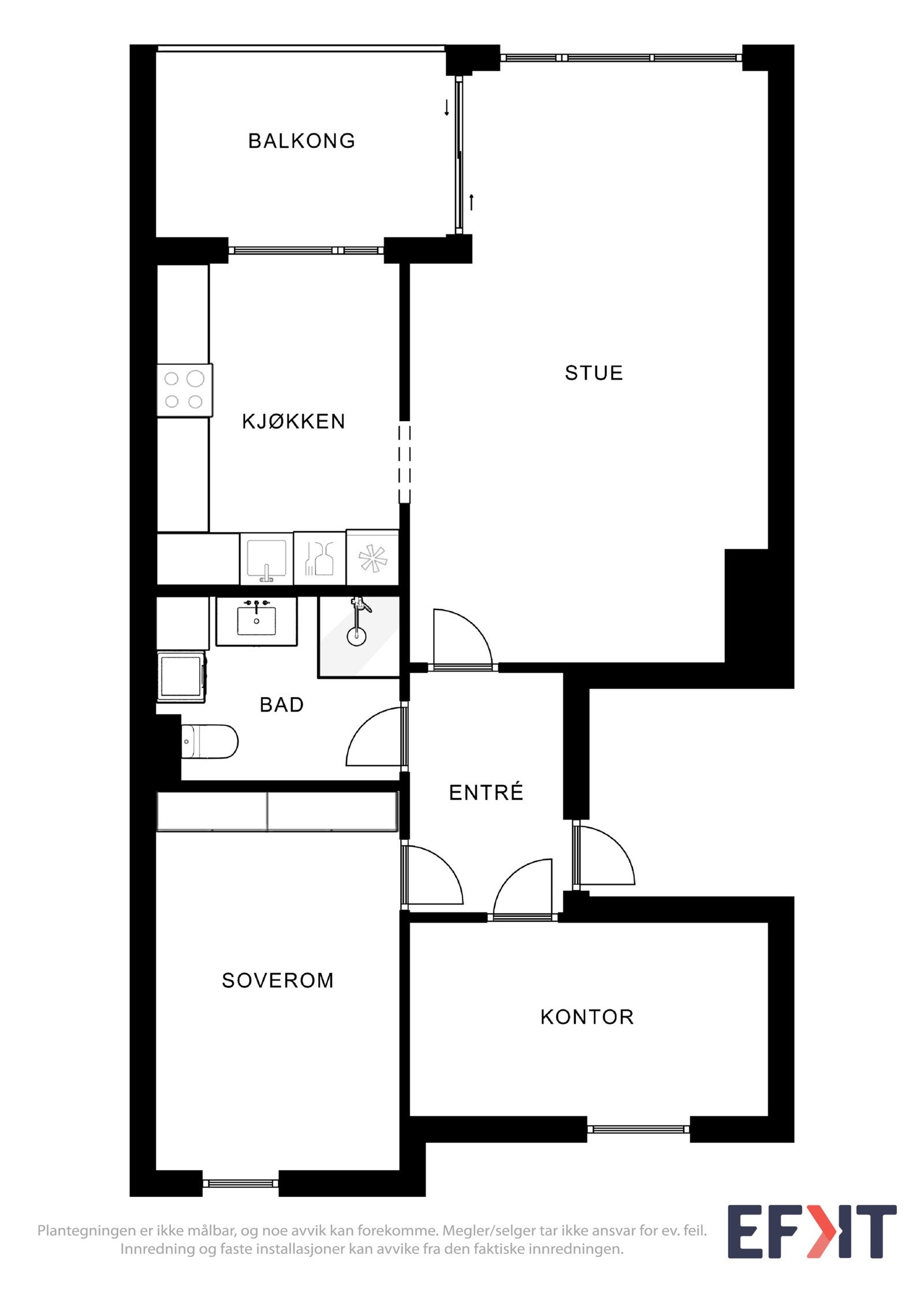 Plantegning Galleribilde