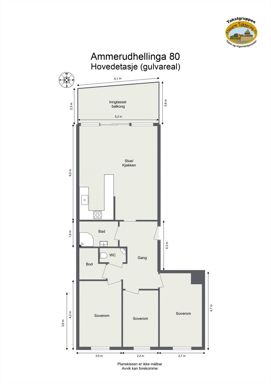 Målbarplantegning. Galleribilde