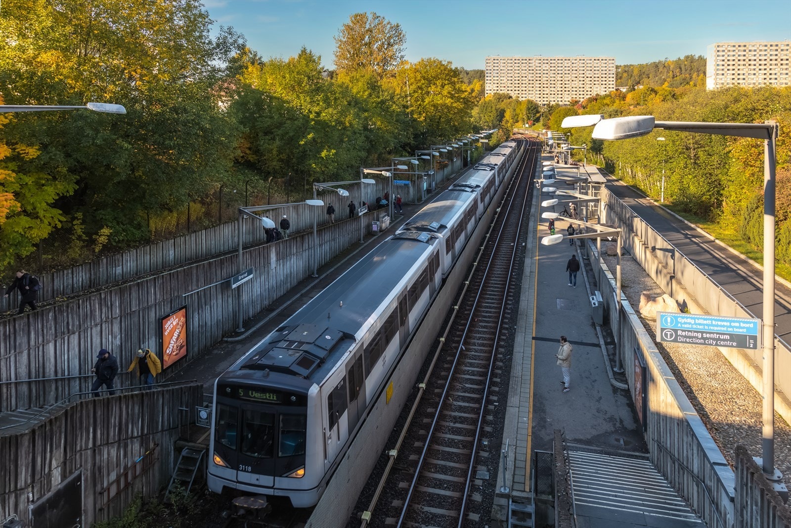 Grorud t-bane er kort gange fra boligen. Galleribilde