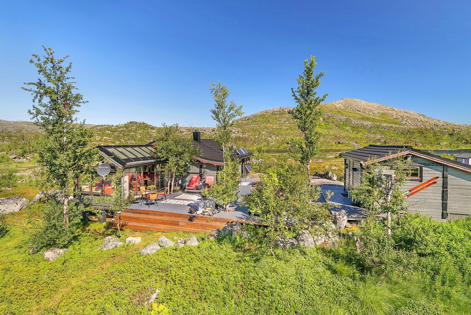 Eiendommen er solrik. Galleribilde