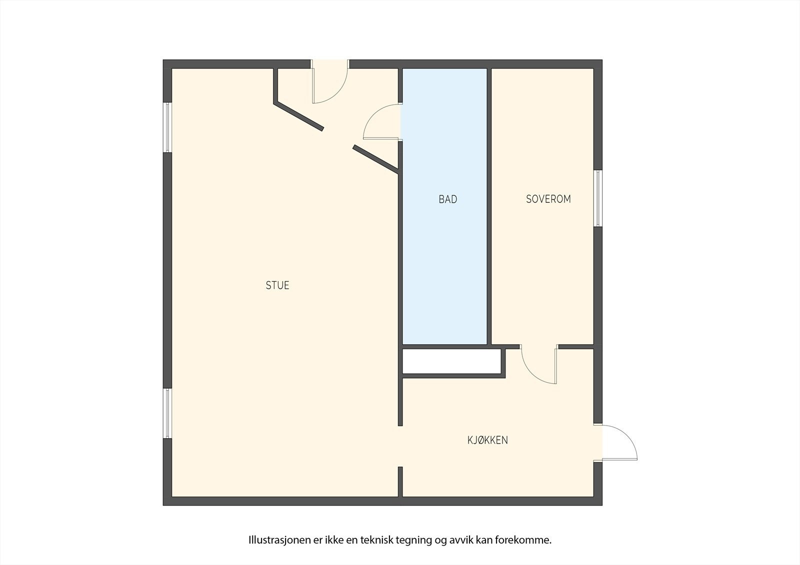 Plantegning Galleribilde