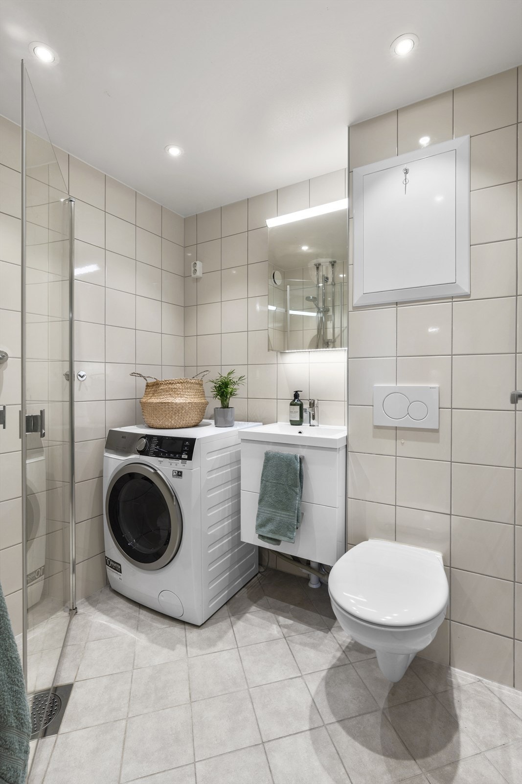 Badet er pusset opp i 2016 i regi av borettslaget. Galleribilde