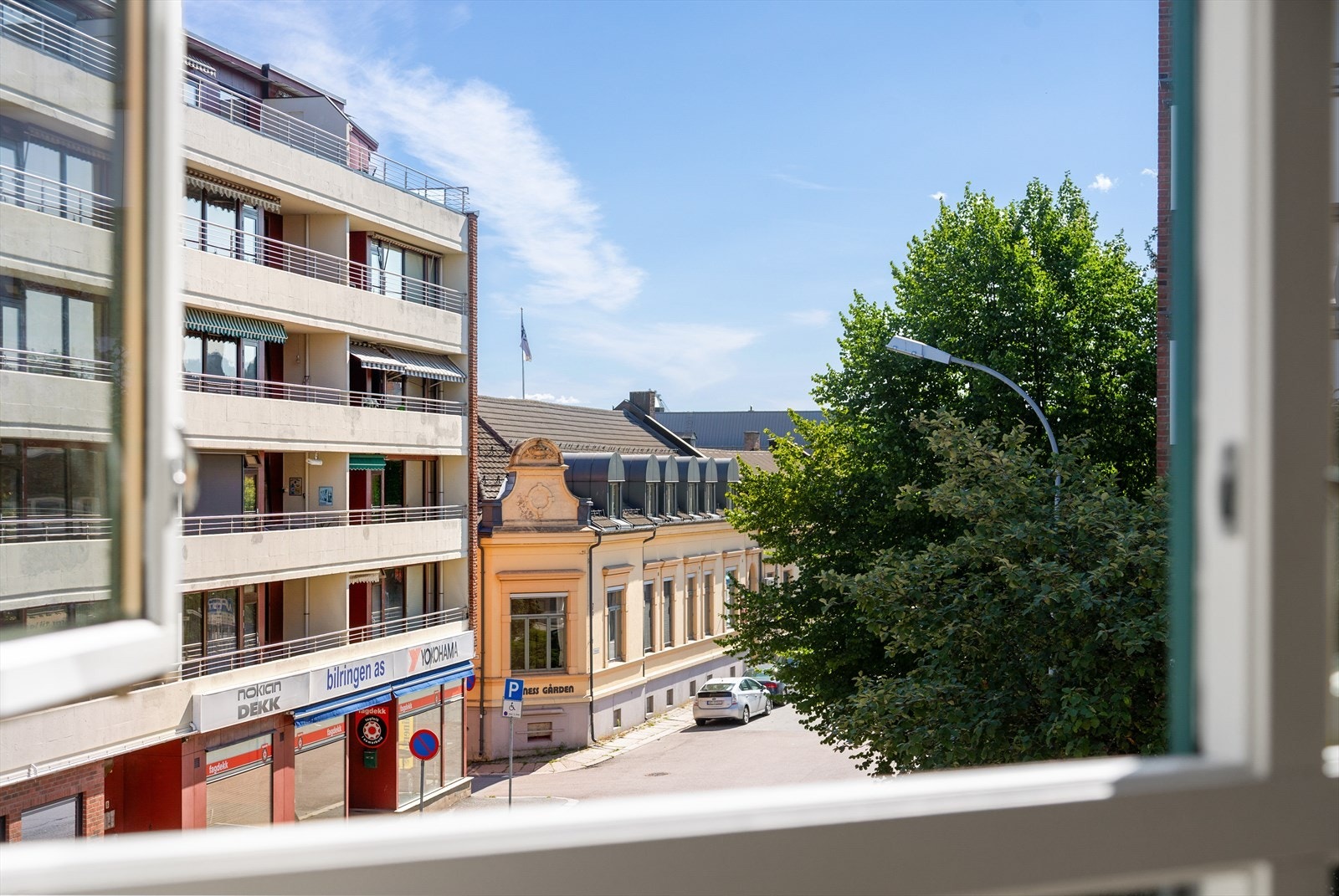 Utsikt fra stuevindu Galleribilde