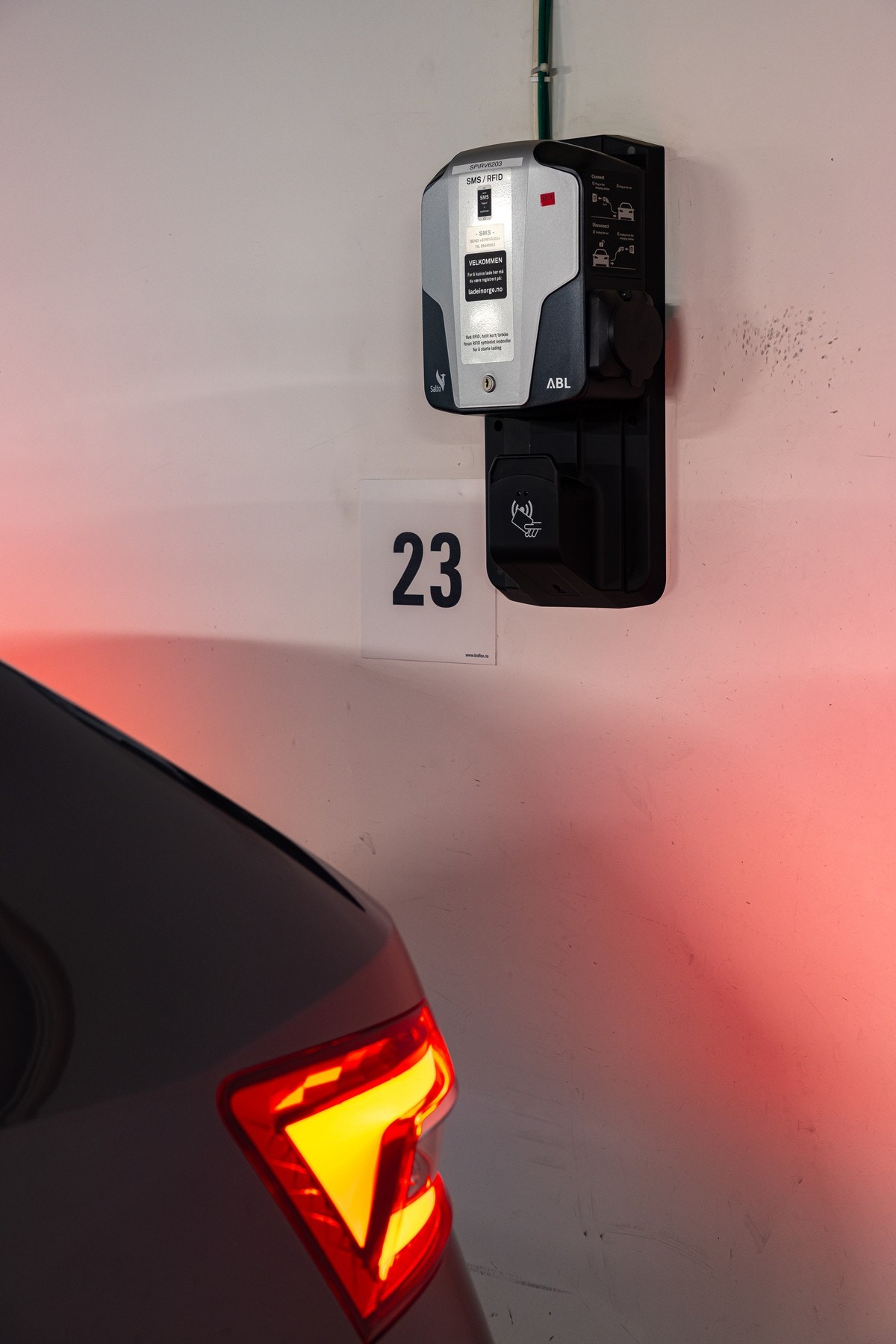 Det er etablert lader. Galleribilde