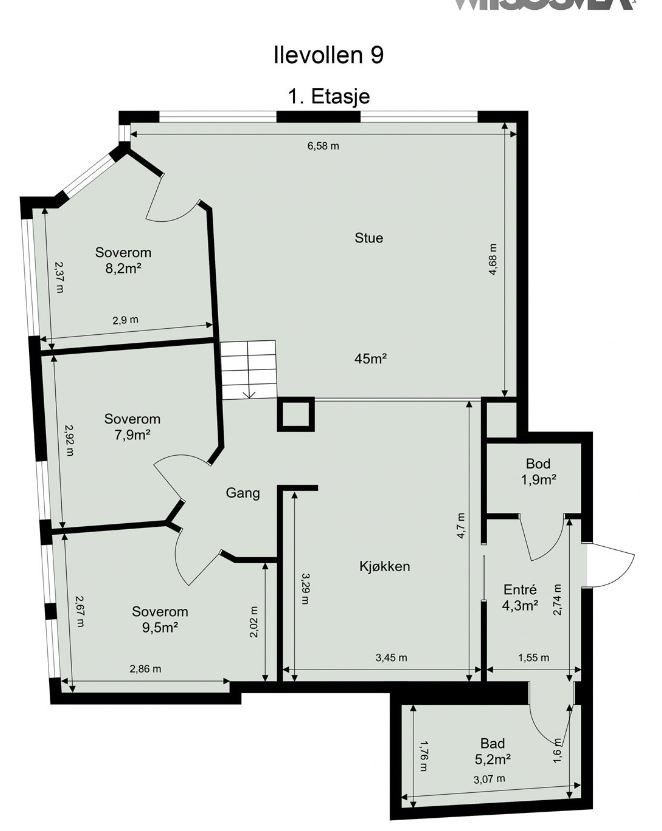 Planskisse Galleribilde