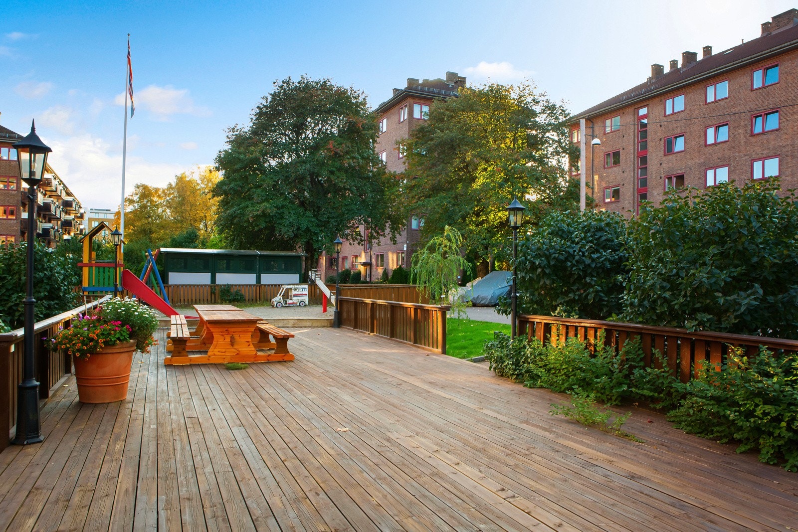 Her kan man invitere venner og familie til grilling og trivelige sammenkomster på varme sommerdager. Galleribilde