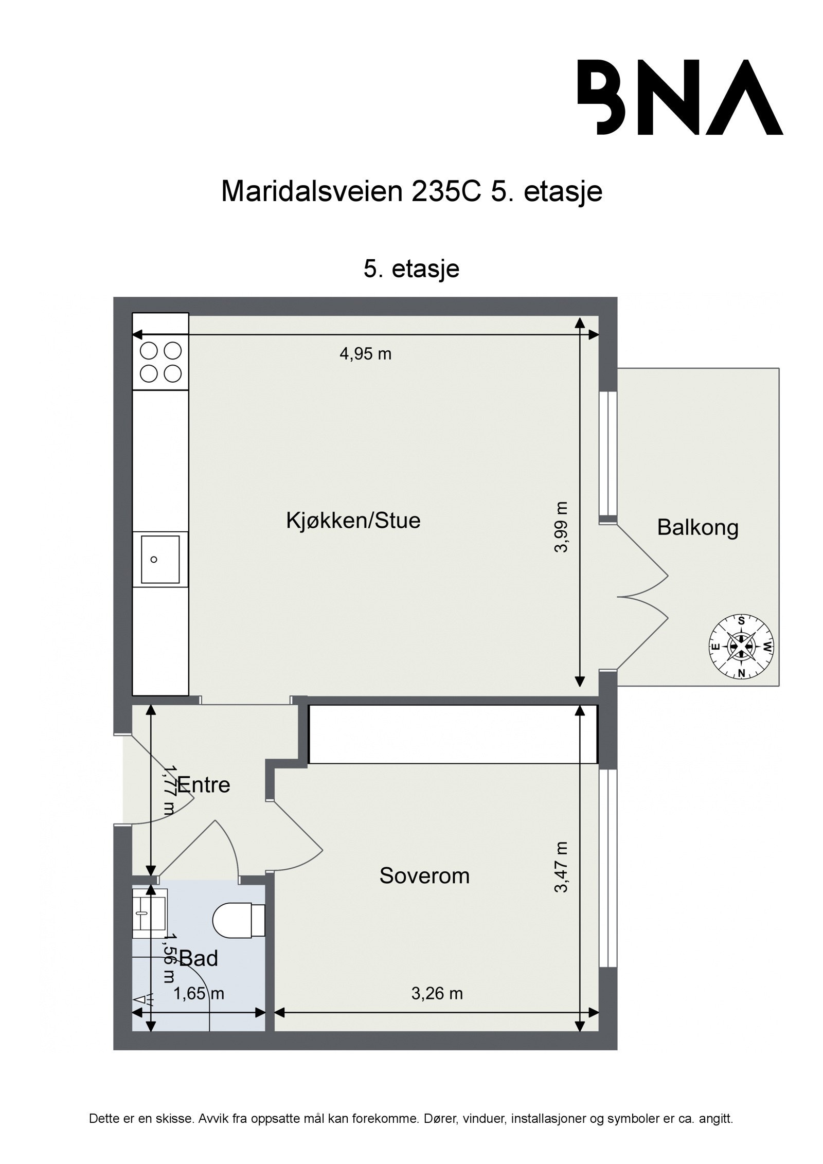 Plantegning Galleribilde