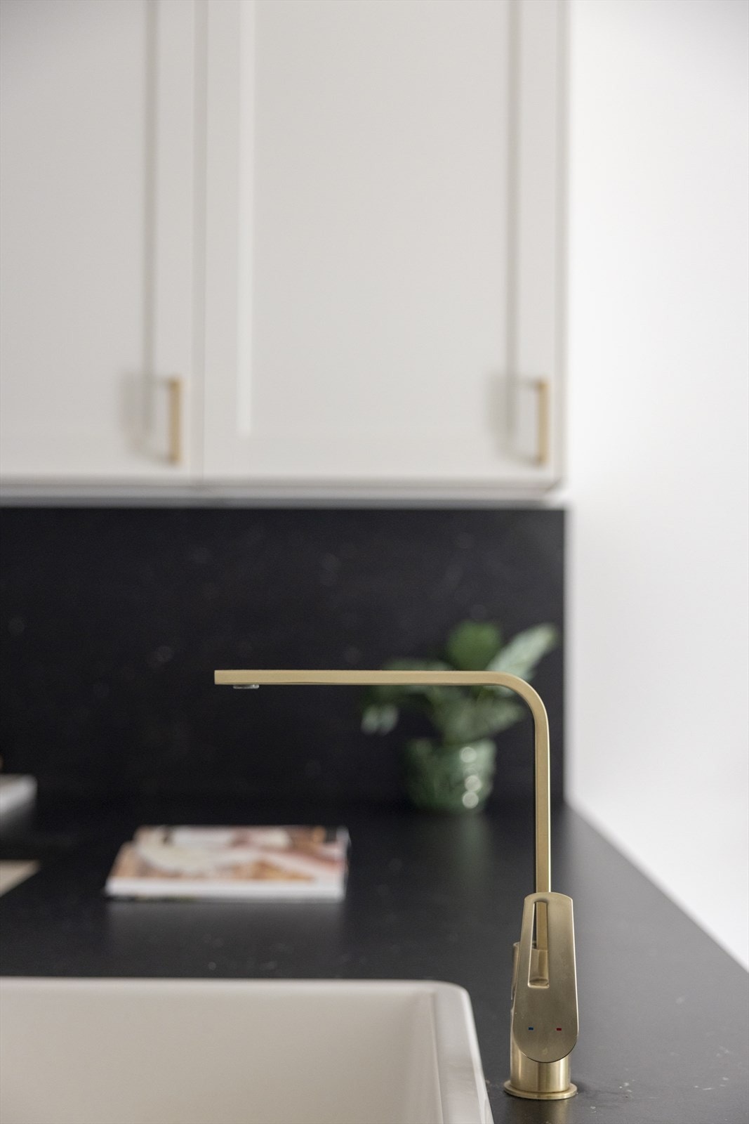 Også blandebatteriet er i gullfarge. Galleribilde