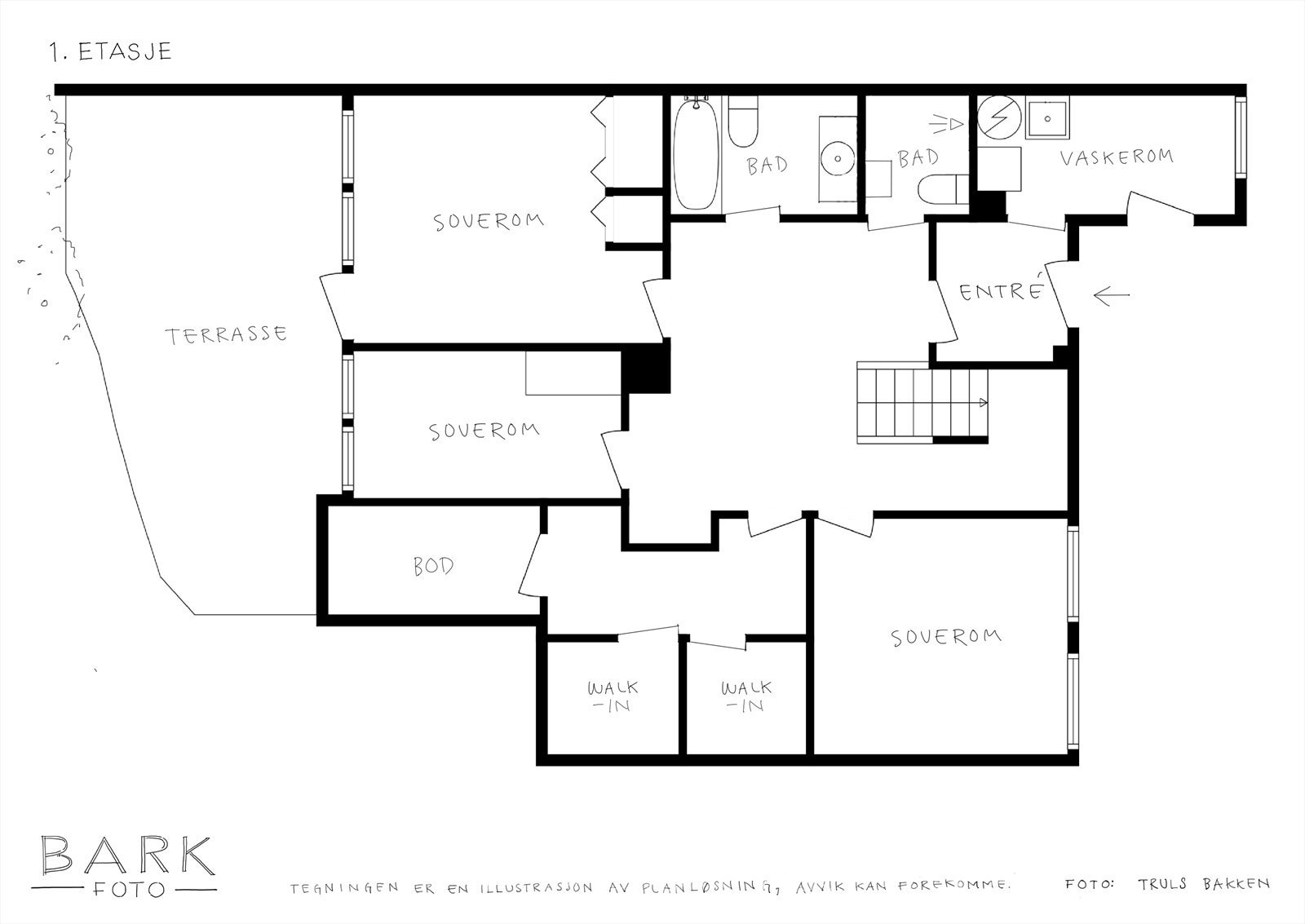 Plantegning 1.etasje. Galleribilde