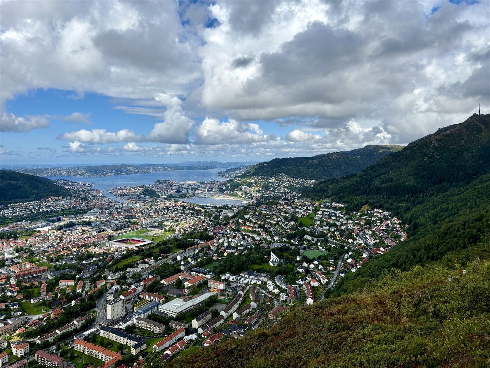 Foretrekker du å få trimmen unnagjort i terreng, anbefales Panoramastien opp Landåsfjellet. Galleribilde