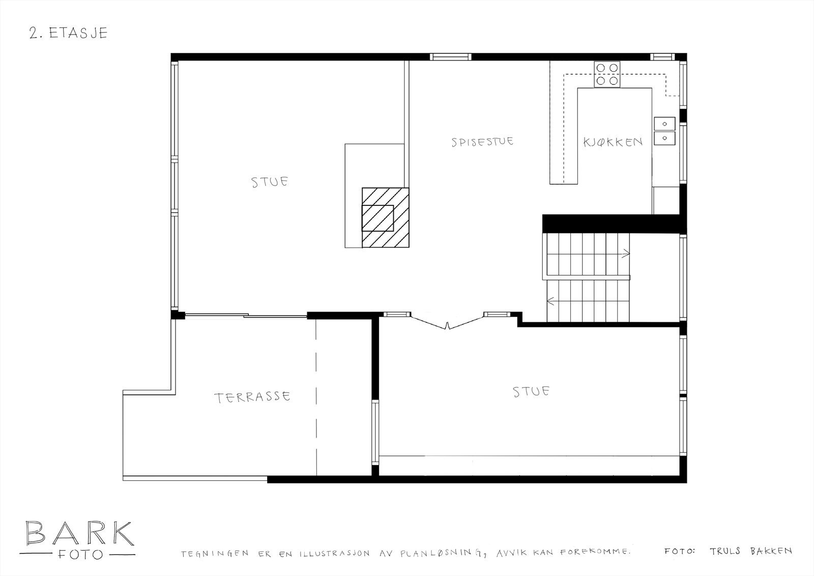 Plantegning 2.etasje. Galleribilde