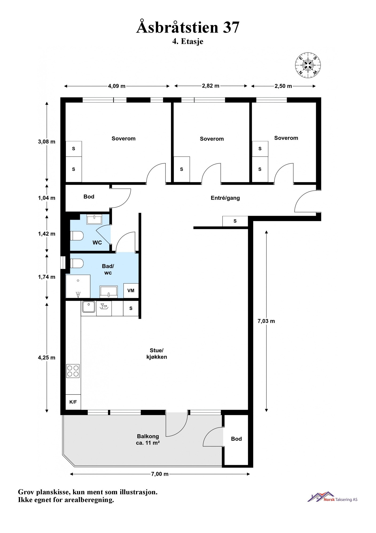 Planskisse Galleribilde